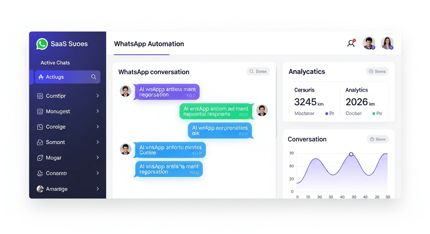 Dashboard de automação WhatsApp com IA